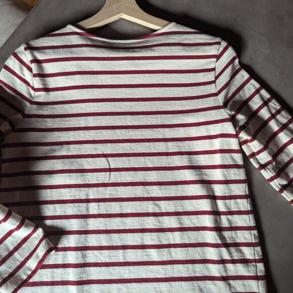 Sezane Red and White Striped Long Sleeve Tee - Picture 16 of 16
